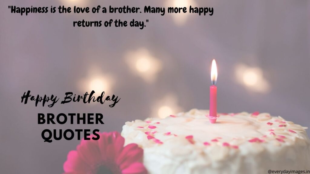 Happy Birthday Brother Quotes