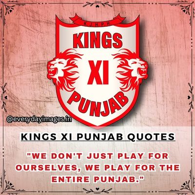 Inspirational Kings XI Punjab Quotes