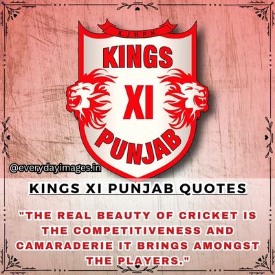 Timeless Quotes and Captions from Kings XI Punjab