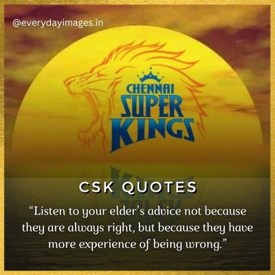 CSK M.S Dhoni quotes