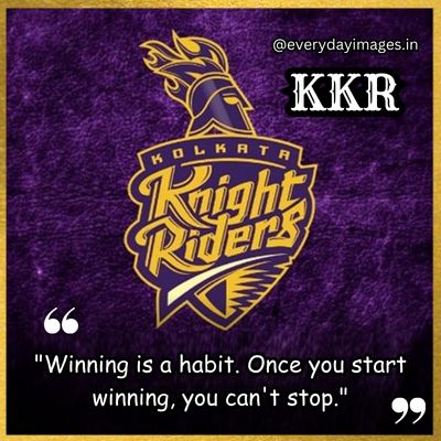 Kolkata Knight Riders (KKR) Quotes on Winning