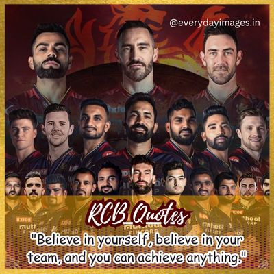 Inspirational RCB Quotes 2023