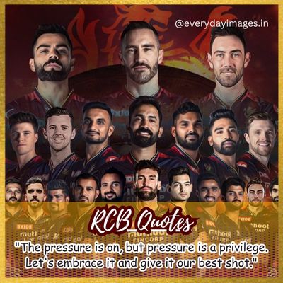 Royal Challengers Bangalore (RCB) Quotes IPL 2023