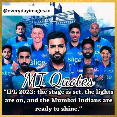 IPL 2023 Mumbai Indians Quotes