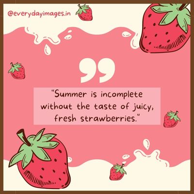 Summer Strawberry Quotes