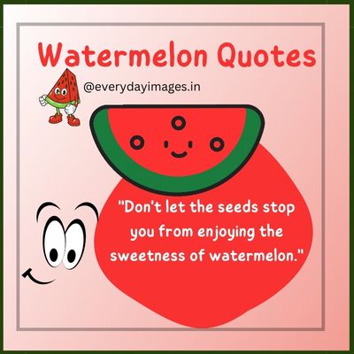 Watermelon Seed Quotes