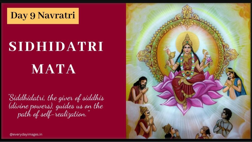 Day 9 Navratri Siddhidatri Mata Quotes