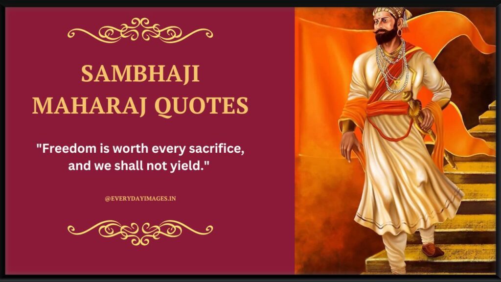 Sambhaji Maharaj Quotes