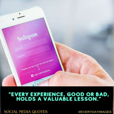 Life Lessons Social Media Quotes